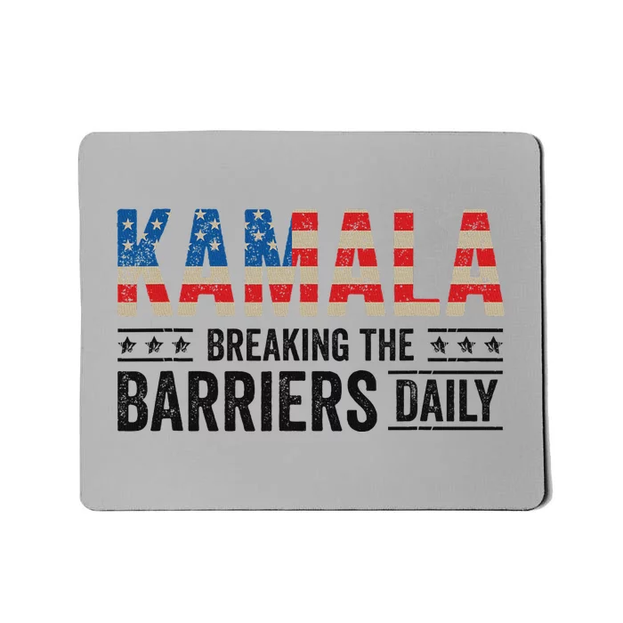 Kamala Harris Breaking Barriers Daily Design Mousepad