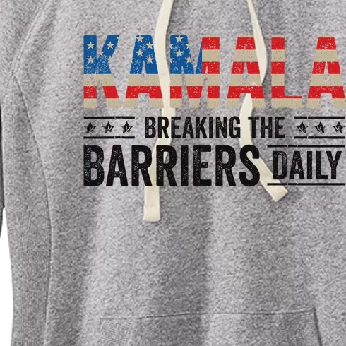 Kamala Harris Breaking Barriers Daily Design Women's Fleece Hoodie