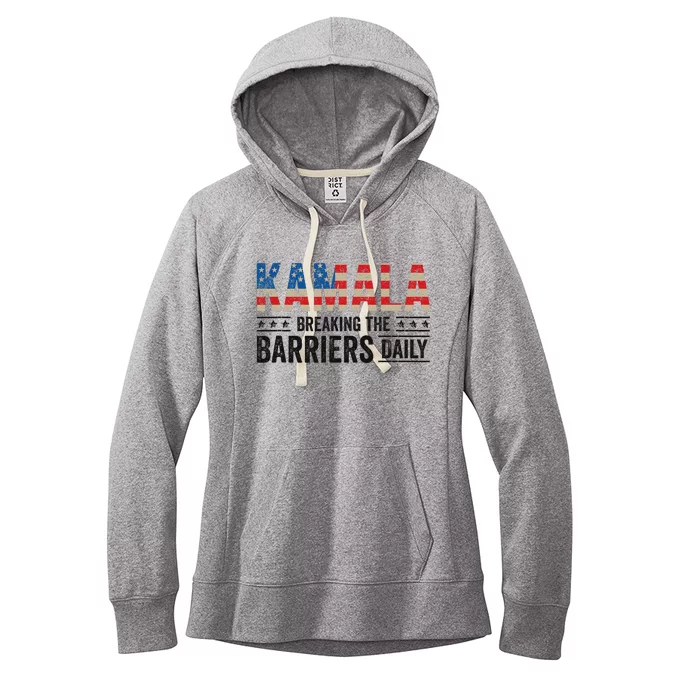 Kamala Harris Breaking Barriers Daily Design Women's Fleece Hoodie