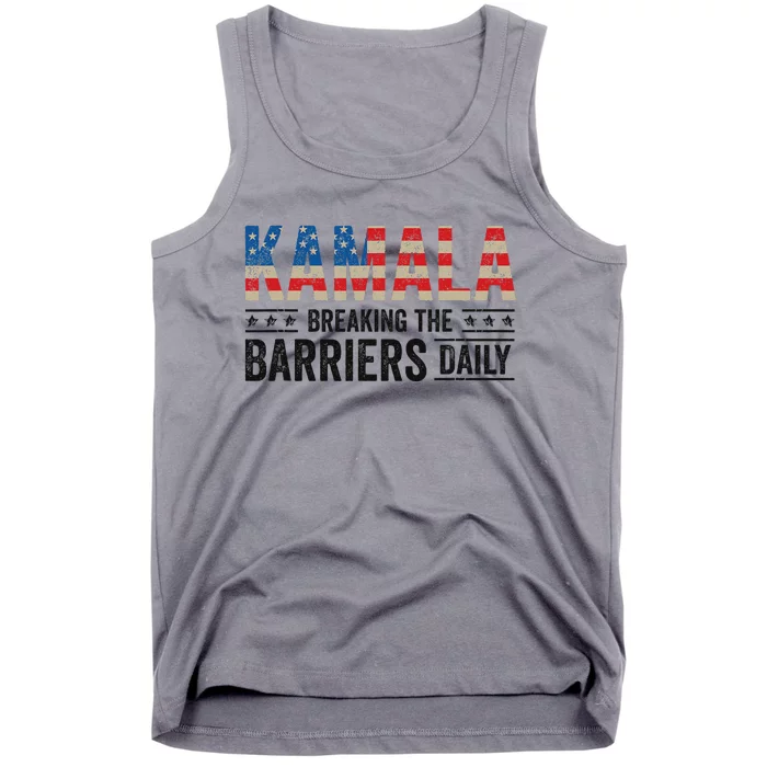 Kamala Harris Breaking Barriers Daily Design Tank Top