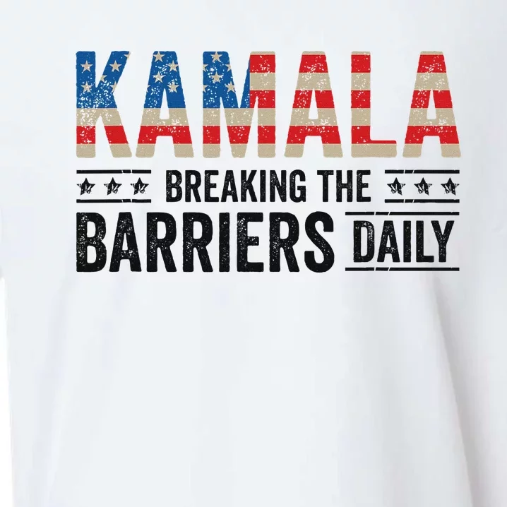 Kamala Harris Breaking Barriers Daily Design Sueded Cloud Jersey T-Shirt