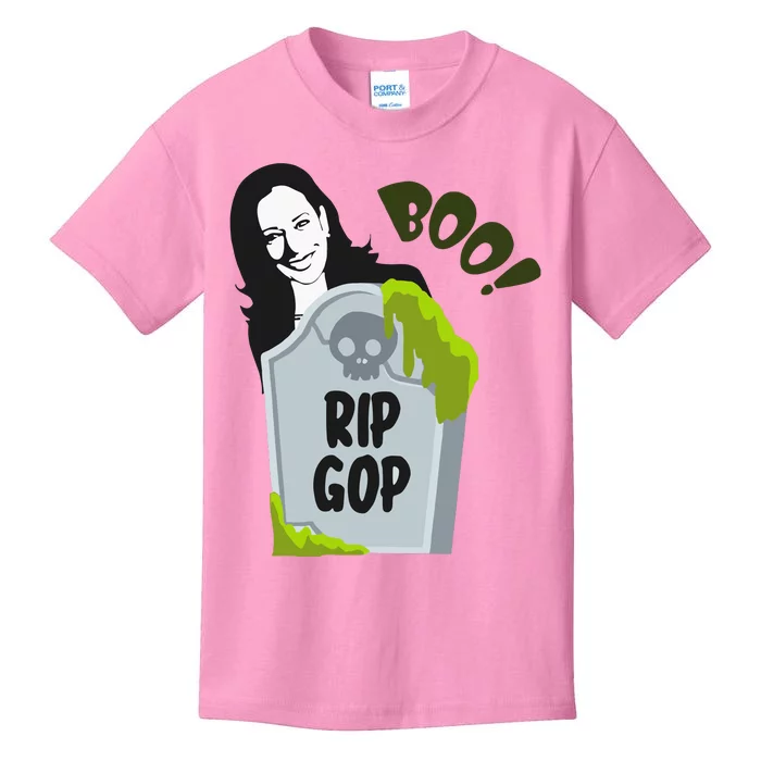 Kamala Harris Boo Rip Gop Halloween Kids T-Shirt