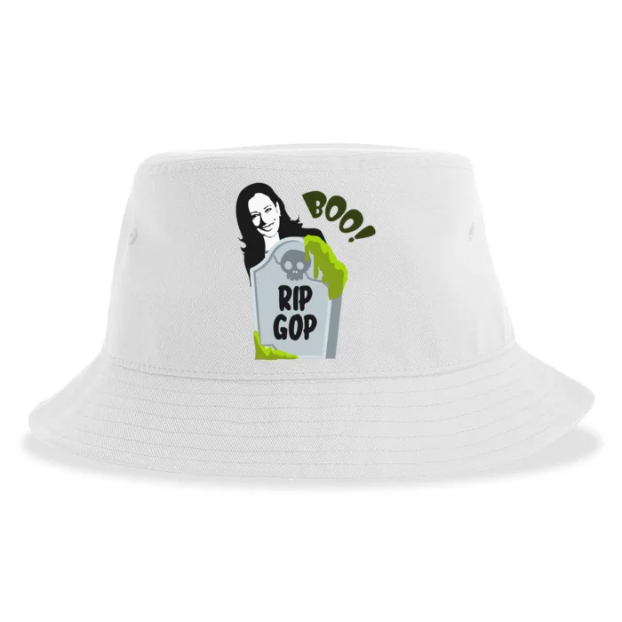 Kamala Harris Boo Rip Gop Halloween Sustainable Bucket Hat