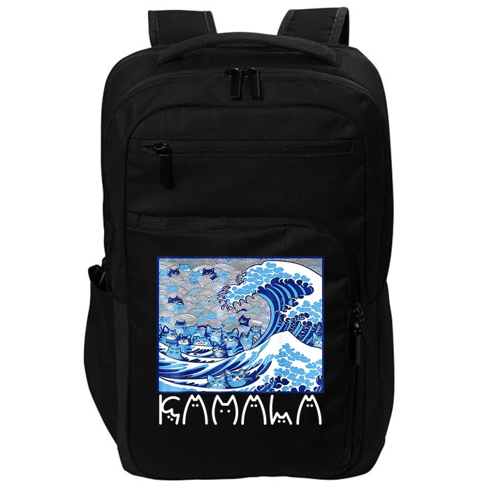 Kamala Harris Blue Cats Wave Funny Cat Impact Tech Backpack