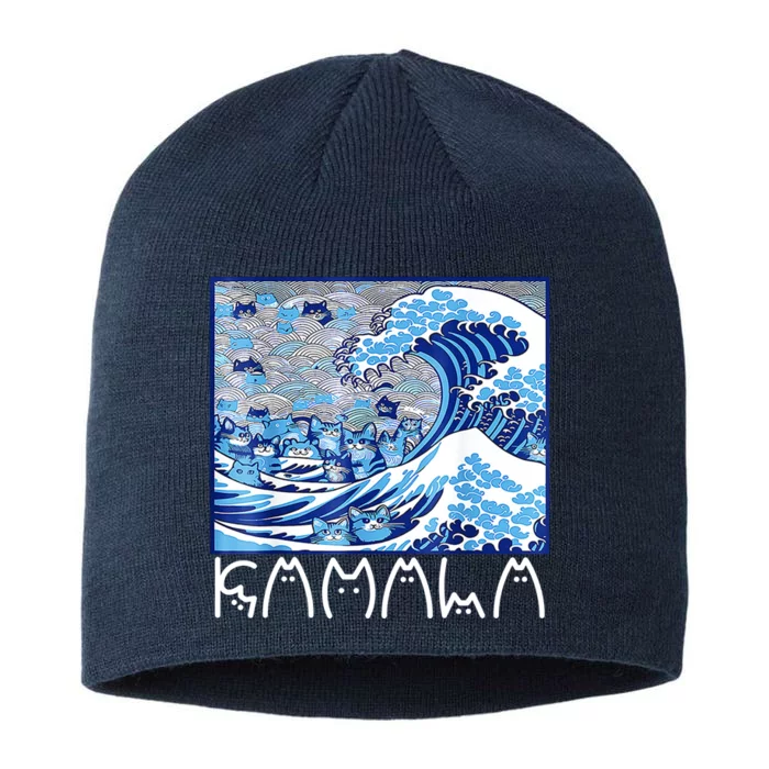 Kamala Harris Blue Cats Wave Funny Cat 8 1/2in Sustainable Knit Beanie