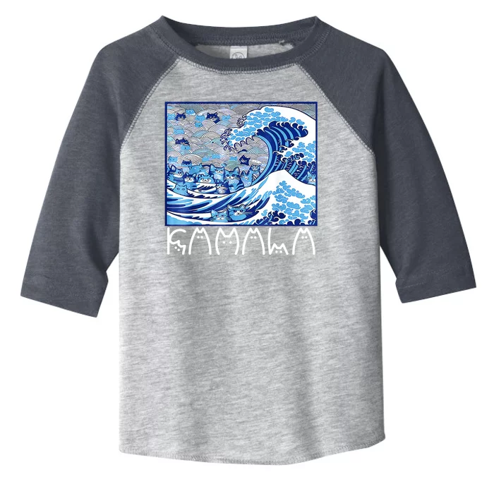 Kamala Harris Blue Cats Wave Funny Cat Toddler Fine Jersey T-Shirt