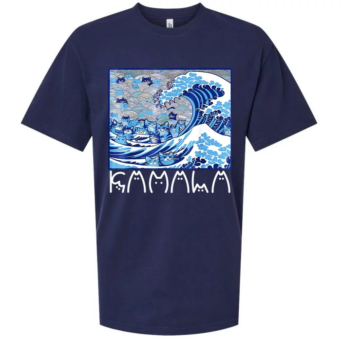 Kamala Harris Blue Cats Wave Funny Cat Sueded Cloud Jersey T-Shirt