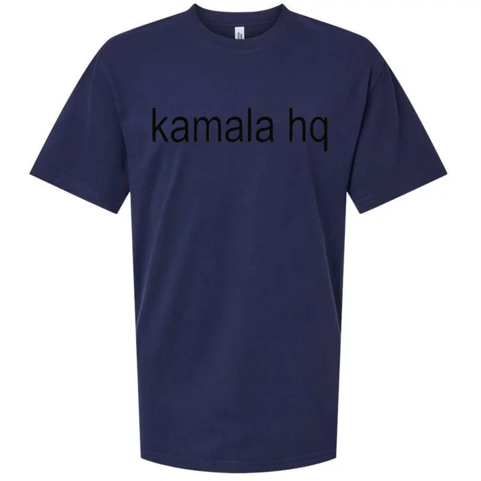 Kamala Hq Brat Green Meme Gen Z Sueded Cloud Jersey T-Shirt