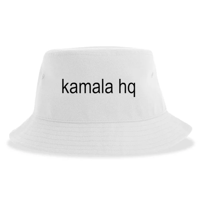 Kamala Hq Brat Green Meme Gen Z Sustainable Bucket Hat