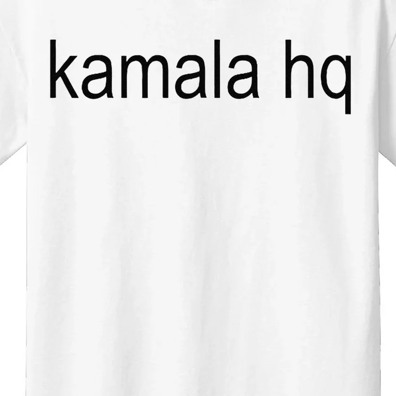 Kamala Hq Brat Green Meme Gen Z Kids T-Shirt