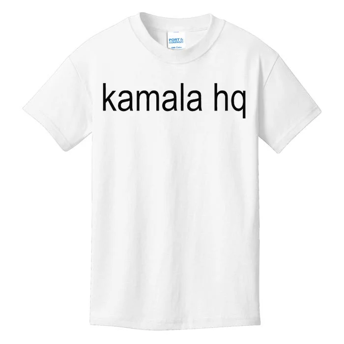 Kamala Hq Brat Green Meme Gen Z Kids T-Shirt