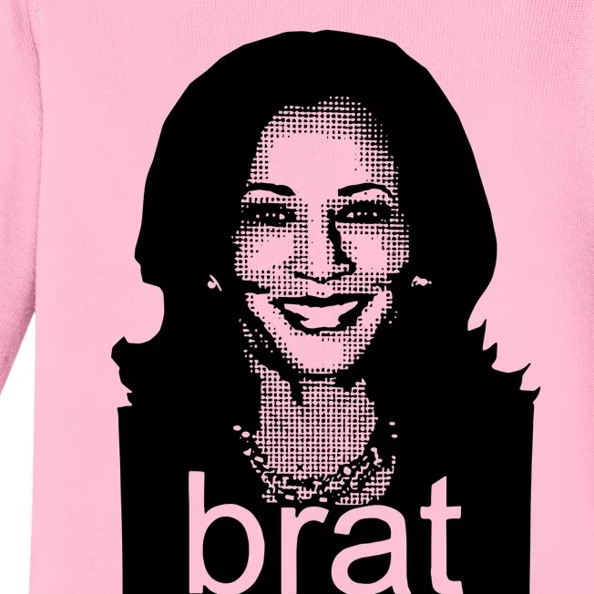 Kamala Harris Brat Screen Baby Long Sleeve Bodysuit