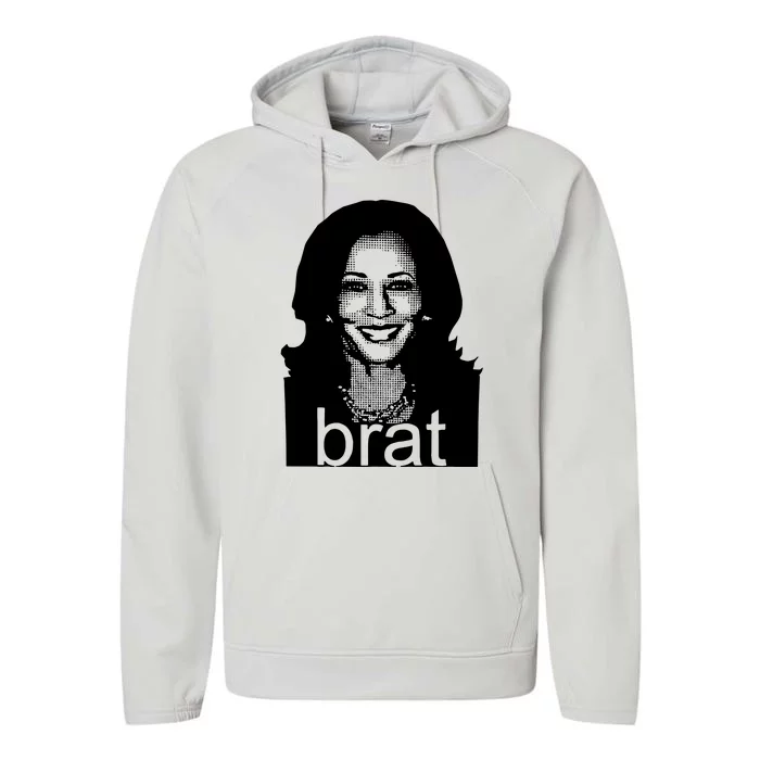 Kamala Harris Brat Screen Performance Fleece Hoodie