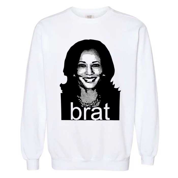 Kamala Harris Brat Screen Garment-Dyed Sweatshirt