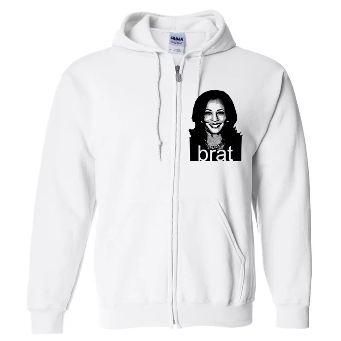 Kamala Harris Brat Screen Full Zip Hoodie