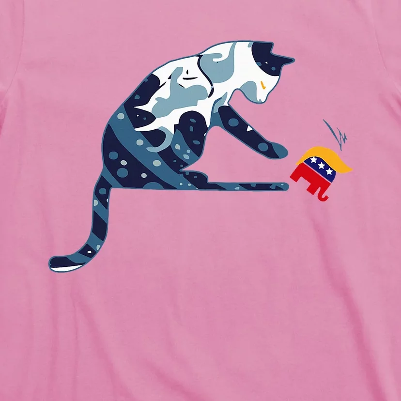 Kamala Harris Blue Cat T-Shirt