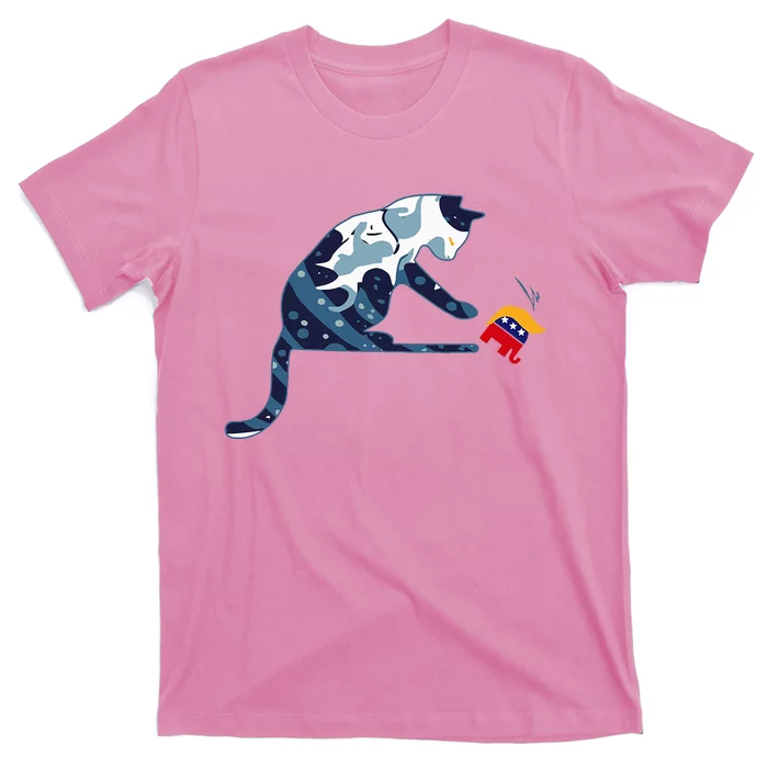 Kamala Harris Blue Cat T-Shirt