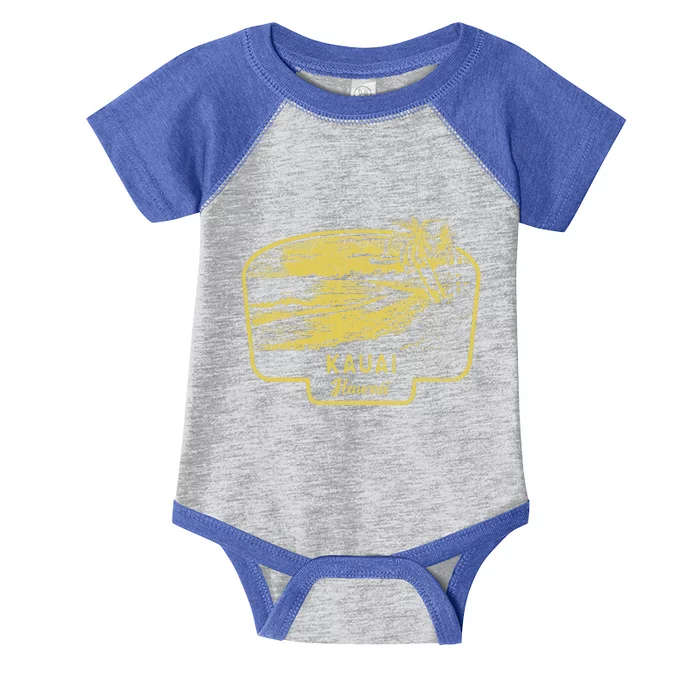 Kauai Hawaii Beach Surf Vintage Blue Infant Baby Jersey Bodysuit