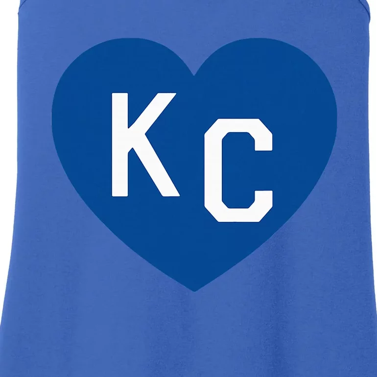 Kc Heart Blue Kansas City Heart Kc Blue Ladies Essential Tank