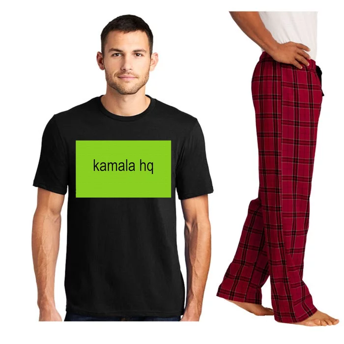 Kamala Hq Brat Meme Funny Adult Pajama Set