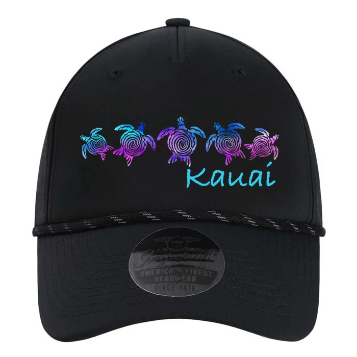 Kauai Hawaii Beach Design Tribal Turtle Gift Performance The Dyno Cap