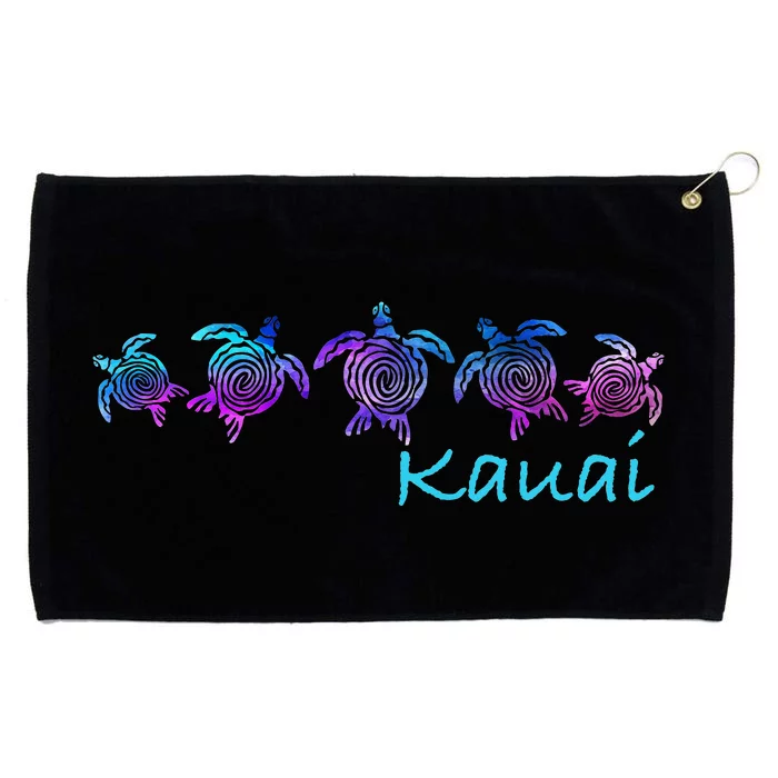 Kauai Hawaii Beach Design Tribal Turtle Gift Grommeted Golf Towel