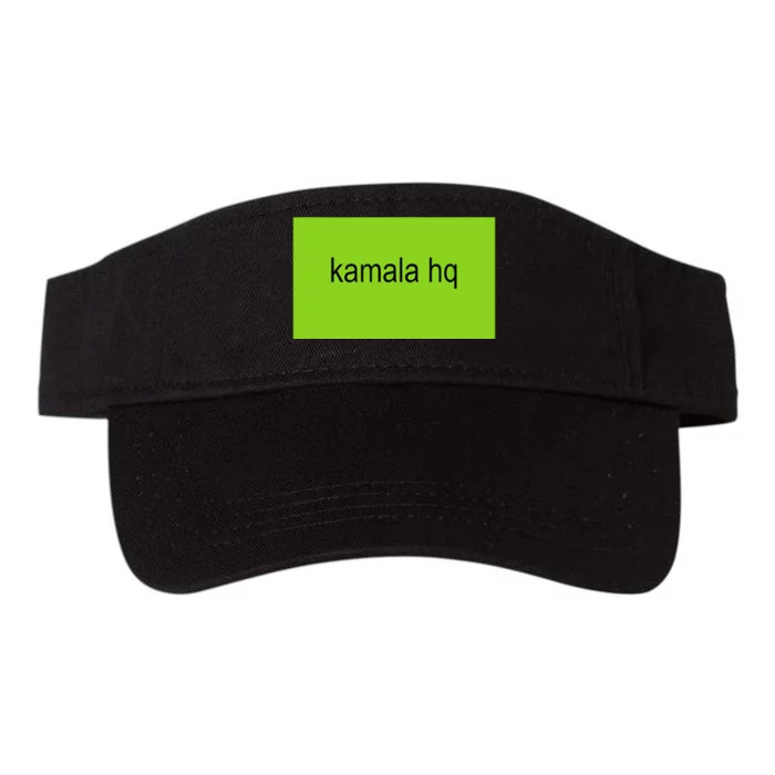 Kamala Hq Brat Meme Funny Adult Valucap Bio-Washed Visor