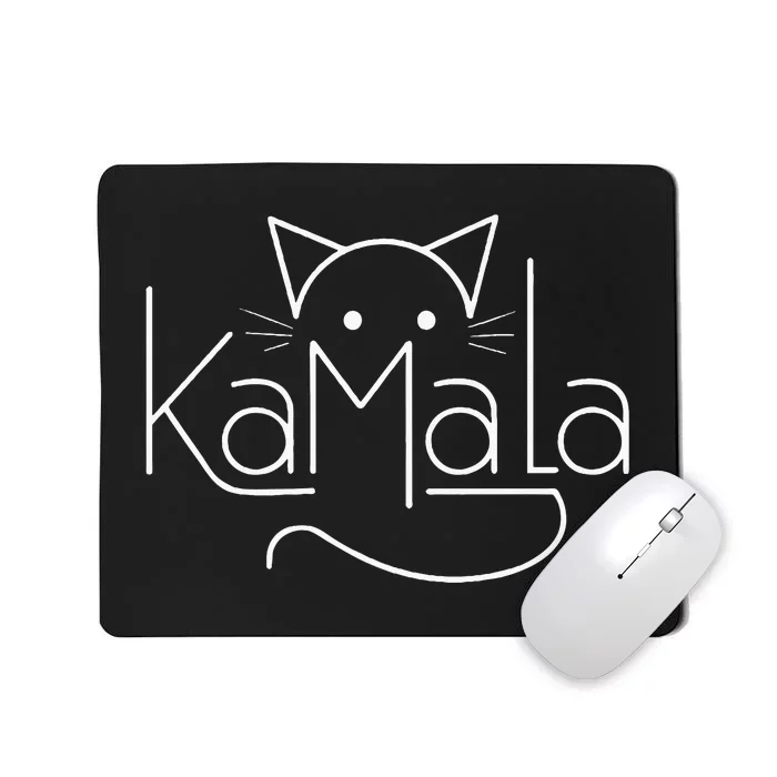 Kamala Harris Cat Lettering Positive Minimalist Premium Mousepad