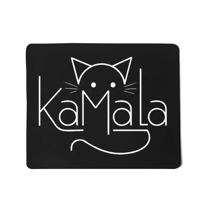 Kamala Harris Cat Lettering Positive Minimalist Premium Mousepad