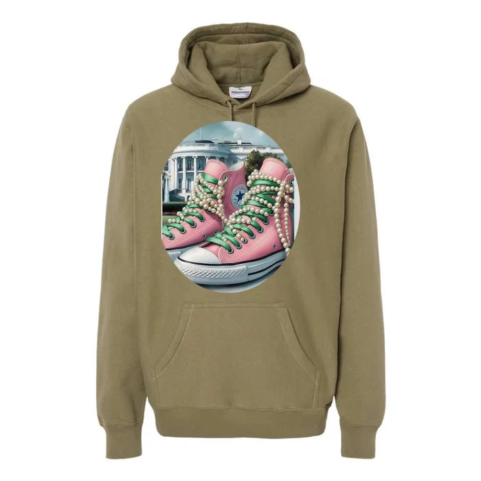 Kamala Harris Chucks Premium Hoodie