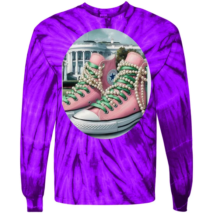 Kamala Harris Chucks Tie-Dye Long Sleeve Shirt