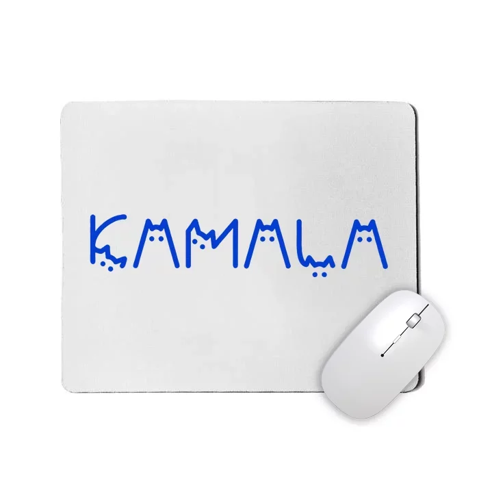 Kamala Harris Cat Lettering Positive Funny Mousepad