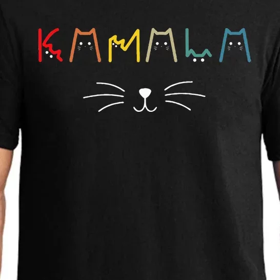 Kamala Harris Cat Lettering Positive Pajama Set