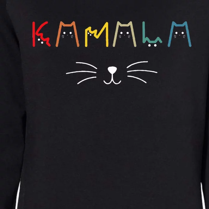 Kamala Harris Cat Lettering Positive Womens California Wash Sweatshirt