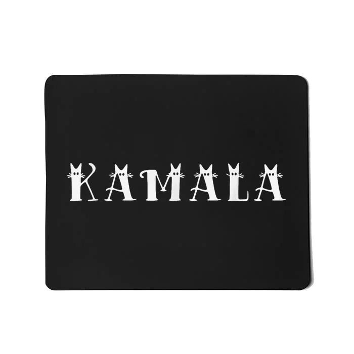 Kamala Harris Cat Lettering Positive Funny Mousepad