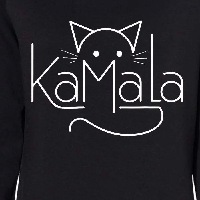 Kamala Harris Cat Lettering Positive Minimalist Womens California Wash Sweatshirt