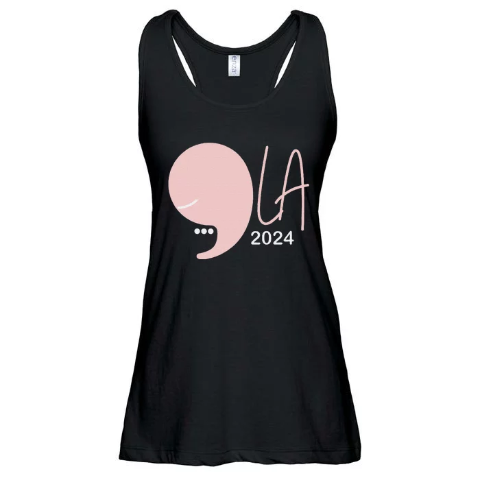 Kamala Harris Comma La Pearls Ladies Essential Flowy Tank