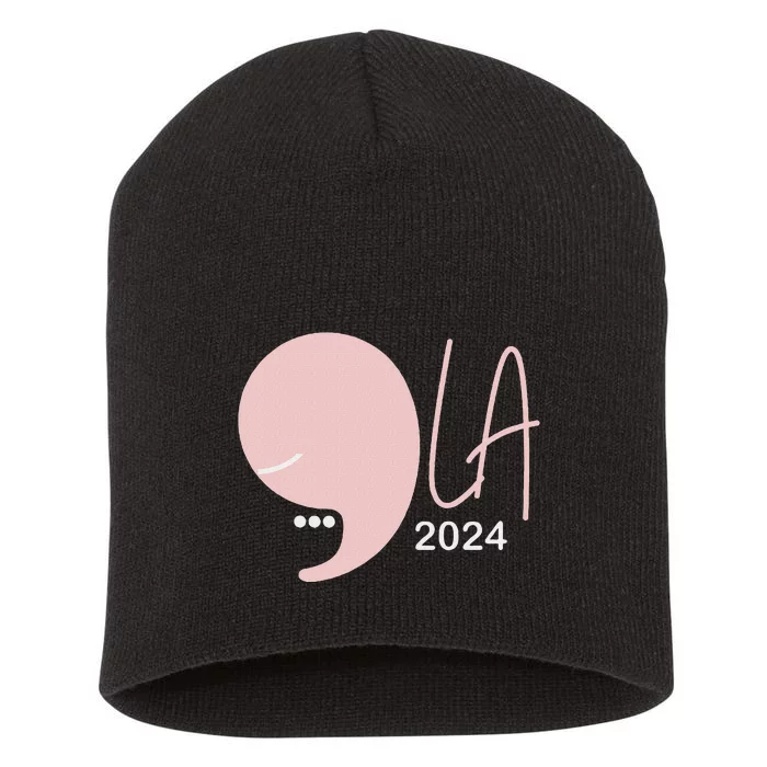 Kamala Harris Comma La Pearls Short Acrylic Beanie