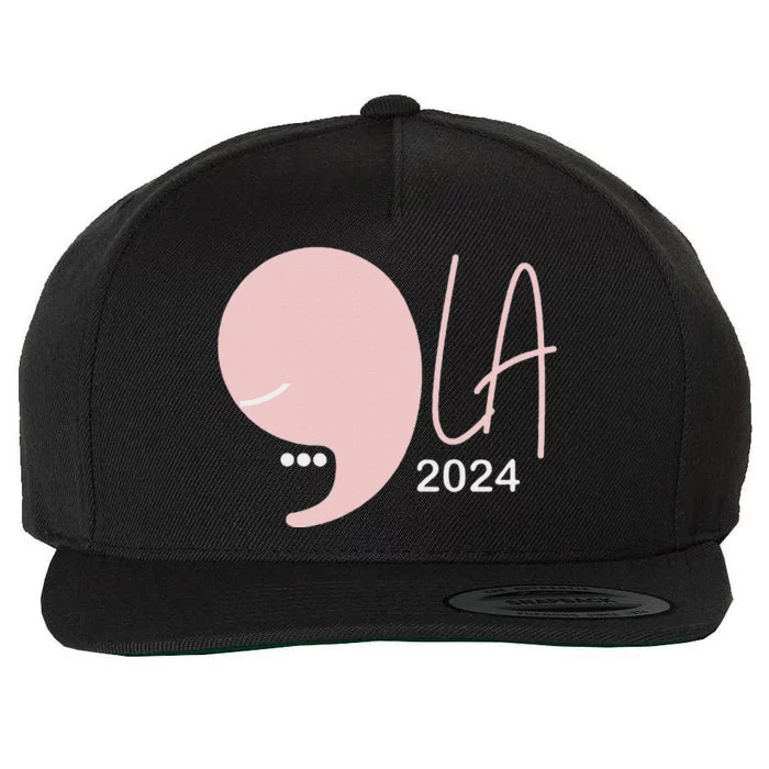 Kamala Harris Comma La Pearls Wool Snapback Cap