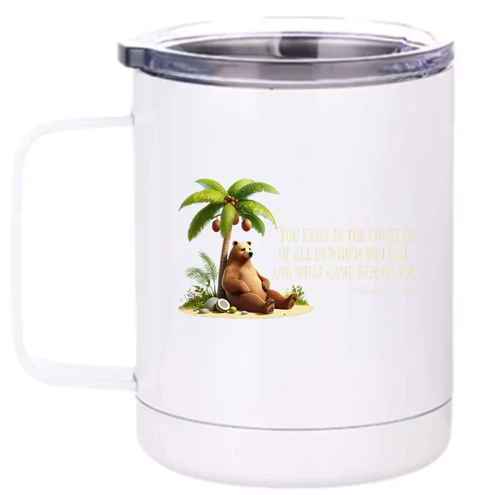 Kamala Harris Coconut Tree Quote Front & Back 12oz Stainless Steel Tumbler Cup