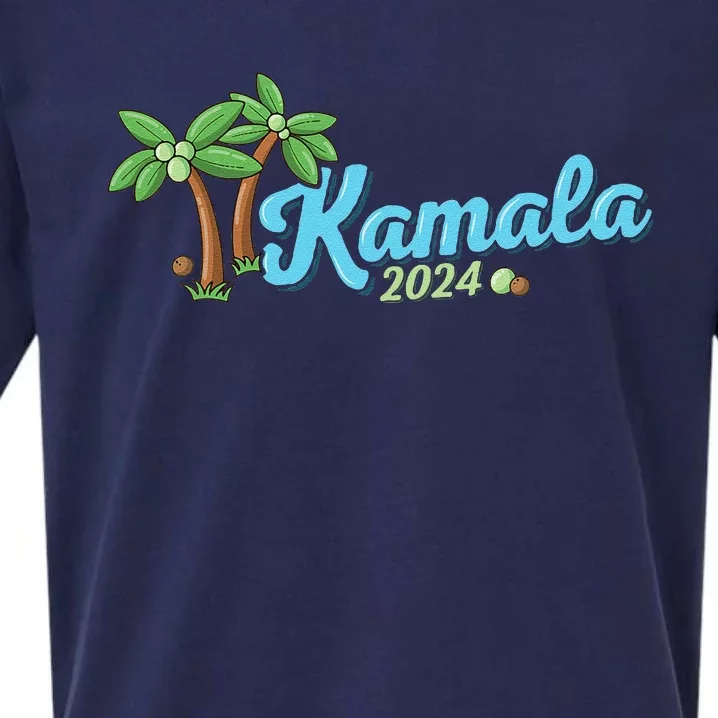 Kamala Harris Coconut Tree 2024 Democrat For President Sueded Cloud Jersey T-Shirt