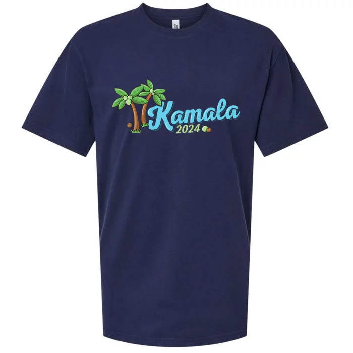 Kamala Harris Coconut Tree 2024 Democrat For President Sueded Cloud Jersey T-Shirt