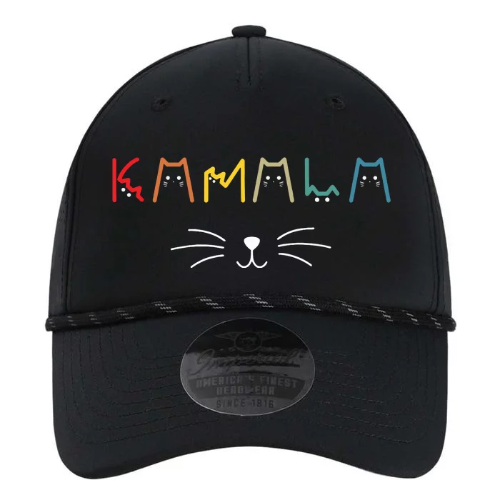 Kamala Harris Cat Lettering Positive Funny Performance The Dyno Cap