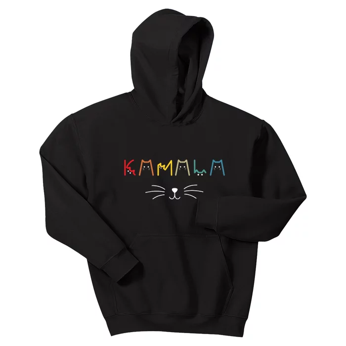 Kamala Harris Cat Lettering Positive Funny Kids Hoodie