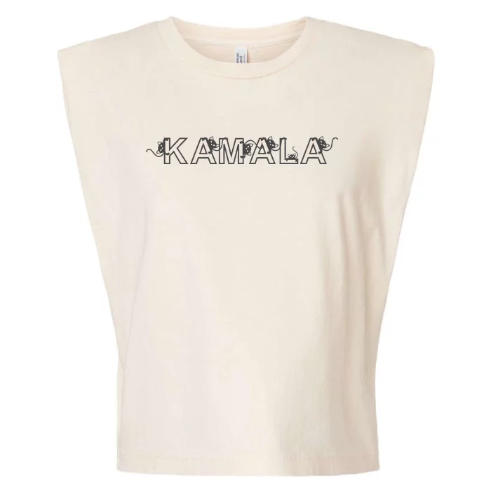 Kamala Harris Cat Lettering Childless Cat Lady Garment-Dyed Women's Muscle Tee