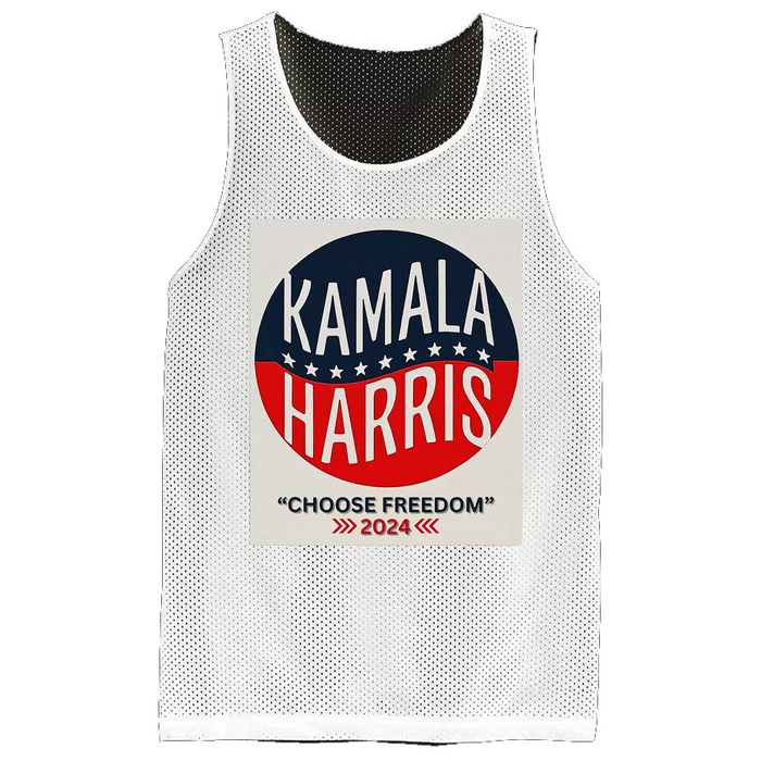 Kamala Harris “Choose Freedom” 2024 Mesh Reversible Basketball Jersey Tank