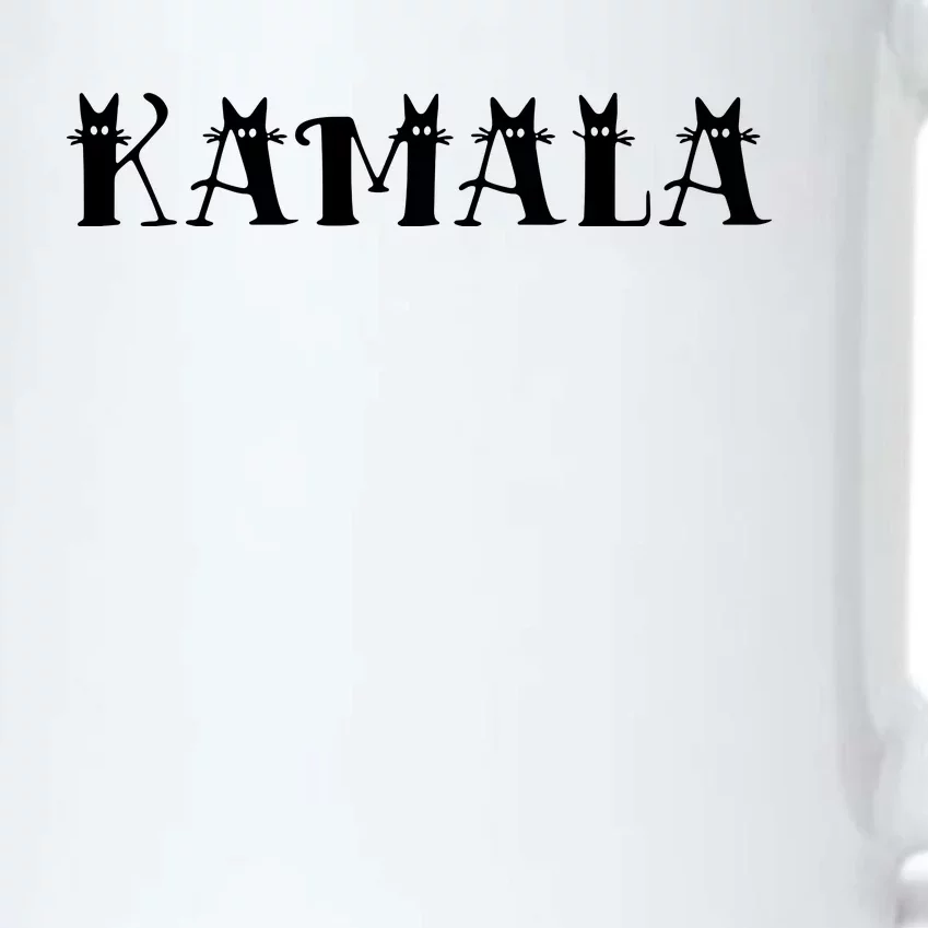 Kamala Harris Cat Lettering Positive Funny Black Color Changing Mug