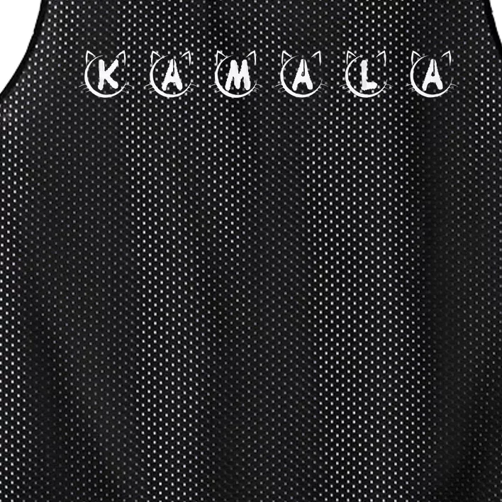 Kamala Harris Cat Lettering Positive Funny Cat Lady Letters Premium Mesh Reversible Basketball Jersey Tank