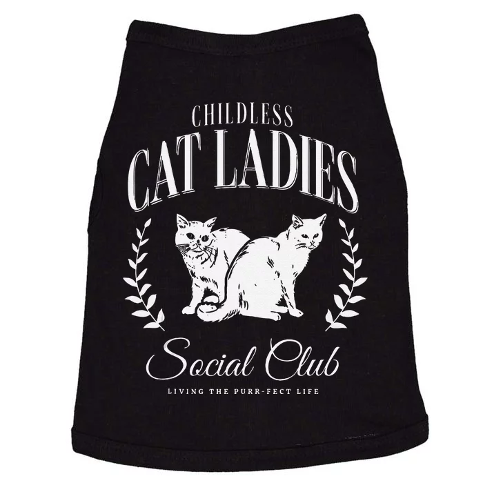 Kamala Harris Childless Cat Ladies Social Club Cat Lover Doggie Tank