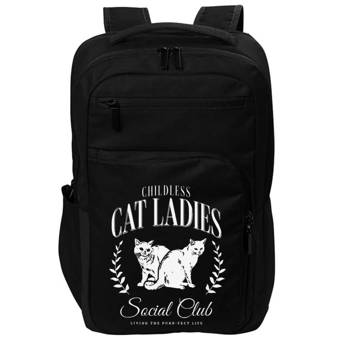 Kamala Harris Childless Cat Ladies Social Club Cat Lover Impact Tech Backpack